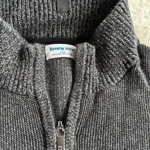 Tommy John Charcoal Zip-Up Sweater